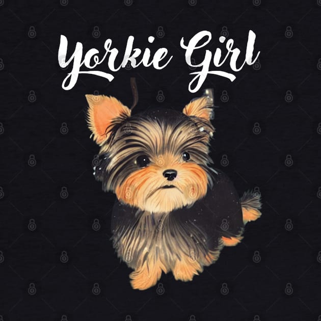 Just A Yorkie Girl Who Loves Cute Teacup Yorkie Puppy by Mochabonk